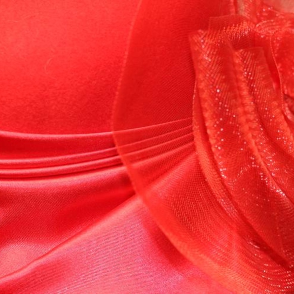 Wool Red Cloche Hat main image 5